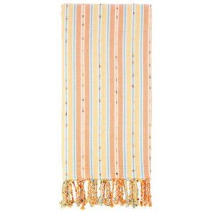 Bohemian Orange Yellow Turkish Towels - 100% Cotton Boho Beach Bath Towel